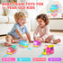 Set 2 3 4 5+ Funwee Steam Track Train for Toddlers, Magnetic Connection Train Toys w/Lights & Sounds, Electric Cartoon