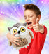 8 Inch DolliBu Plush Owl Stuffed Animal - Soft Plush Huggable Brown Owl, Adorable Playtime Owl Plush Toy, Cute Forest