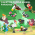 20 Packs Sets Sawaruita Mini Animal Building Blocks Party Favors for Kids- Birds Building Blocks for Classroom