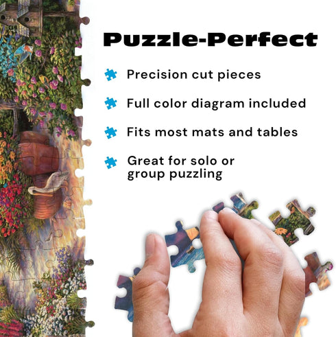 1000 Buffalo Games Chuck Pinson Peace After the Storm Piece Jigsaw Puzzle for Adults Coastal Lighthouse Scene