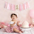 1st First/1st Pink Highchair Banner - High chair Banner Decoration for Birthday, Cake Smash Photo Prop, Baby Girl