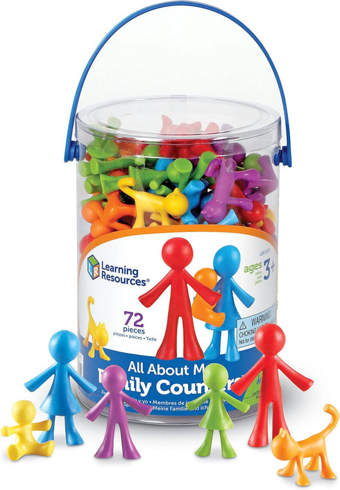 Learning Resources All About Me Family Counters, Set of 72, Ages 3+, Color Recognition