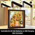 Set 807PCS Set HOGOKIDS Flowers Sunflower Building with Lights - Painting Frame Artwork Botanical Collection Mini