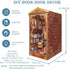 DIY Book Nook Kit by Spilay, Dollhouse Bookshelf Insert Decor Alley, Handmade Crafts Gifts with LED