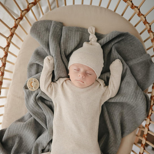2-Pack 192 Count 28"x 52" mushie Extra Soft Muslin Fitted Crib Sheet | Thread | (Blush/Fog)