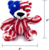 USA Bear American National Flag Stuffed Toy Bear Plush Animal Bear 8 Inch Souvenir Gifts for Kids