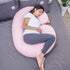 1 MIDDLE ONE C Shaped Pregnancy Pillow Cover, Breathable Velour Replacement Maternity Pillow Case with Zipper, Cover