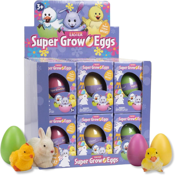 Easter Super Grow Eggs 24 Pack Hatch & Grow Surprise Pets (Chick,