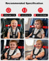 Duythy Airplane Harness for Toddlers with Soft Shoulder Pad Child Airplane Safety Travel Harness for Kids Baby Travel