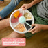GoBe Kids Large Snack Spinner Slide Bundle - Reusable Snack Container with 4 Compartment Dispenser, BPA/PVC Free, Taro
