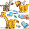Coogam Wooden Snap Together Building Toy, Take Apart Construction Builders, Assembly Animal