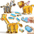 Coogam Wooden Snap Together Building Toy, Take Apart Construction Builders, Assembly Animal