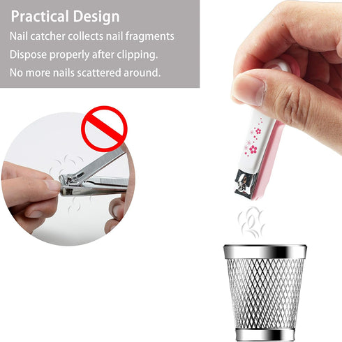 PAFASON Baby Safety Nail Clipper Cutter Trimmer with Nail Catcher and Baby Glass Nail File, Czech Float Glass,