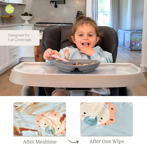 6-24 Waterproof Smock Baby Bibs for Eating (Boy or Girl Months) - Toddler Long Sleeve Bib for Baby Led Weaning