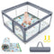 VANCLE Baby Playpen with Mat 50x50 Inch, Playpen for Babies and Toddlers,