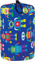 Wildkin Kids Sleeping Bags for Boys and Girls, 57 x 30 x 1.5 Inches, Cotton Blend, Ideal for Camping & Parties (Robots)