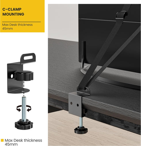 IMtKotW TV Safety Straps Furniture and TV Wall Anchors and Punch-Free Clamp Straps for Baby Proofing, VESA Mounting
