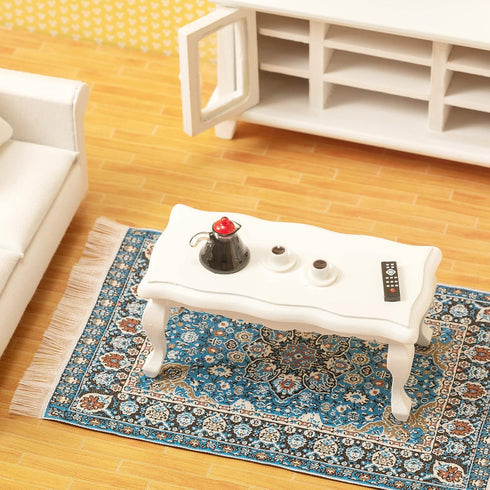 1 12 Set SAMCAMI Miniature Dollhouse Furniture Scale - Wooden Dollhouse Furniture for Dollhouse Living Room - Doll