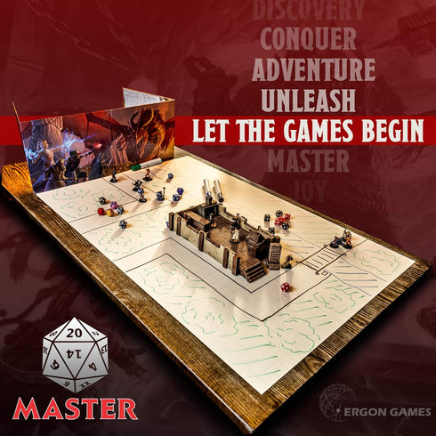 2' 3' Silicone Battle Grid Mat for TTRPG | Parchment x Dungeon Master Mat. for use with Dry Erase Markers.