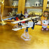 Display Stand for Lego 75301 X-Wing Starfighter, 75348 75346 75347 TIE Bomber, Plastic Transparent Angled Display Stand
