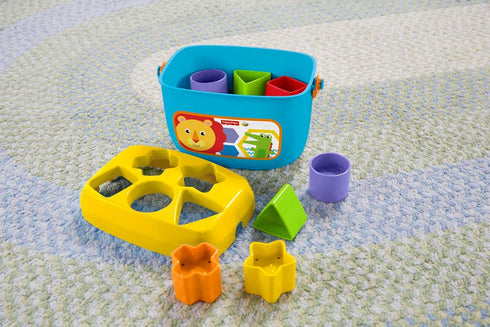 Fisher-Price Stacking Toy Baby's First Blocks Set of 10 Shapes for Infants Ages 6+ Months