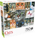 Buffalo Games - Irina Garmashova-Cawton - Cats Close-up - 750 Piece Jigsaw Puzzle for Adults | Perfect for Game Nights,
