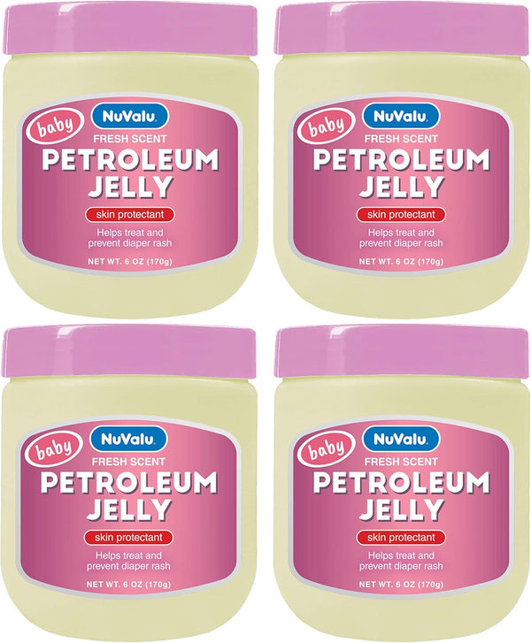 Petroleum Jelly, 6 oz, Pack of 4 (Fresh Scent Baby Pink)