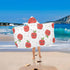 Takiito Cute Apples Hooded Baby Towel for Newborn Infant, Soft & Absorbent Bath Towel Essentials, Machine Washable