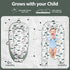 Bubbyhuts 100% Baby Lounger-Breathable and Soft Organic Cotton, Portable Infant Lounger with Removable Lounger Cover