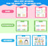 3-5, Preschool Learning Activities - Toddler Handwriting Practice and Tracing Books for Kids Ages Montessori Busy Book