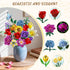 Set, 18 1065 8-12+ PLAXSOON Flower Bouquet Building Flowers Gift for Mothday Day Botanical Collection Building Block