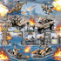 JASSKKBO 88-in-1 Sets 4-7 8-12, Army Men Toys for Boys Military Base/Truck/Helicopter/Kayak Boat/Motorcycle/Army Men