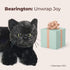 Bearington Collection Jinx 15-Inch Realistic Black Cat Plush Toy for Kids