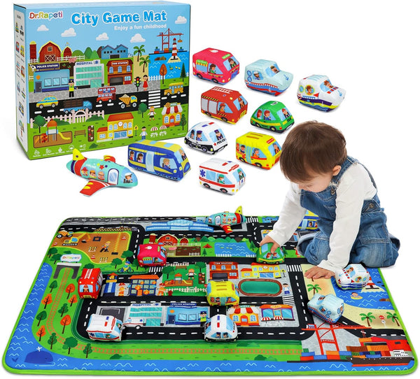 Dr.Rapeti Soft Toy Car Set for Babies Infants Toddlers Kids 1 Oversize
