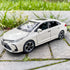 BDTCTK Compatible 1:32 Corolla Model Car, Zinc Alloy Pull Back Toy Car with Sound and Light for Kids, White