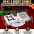 360 2 Playing Cards Holder Rotating Compact Plastic Playing Card Tray for Easy Access Decks with Smooth Rotation |