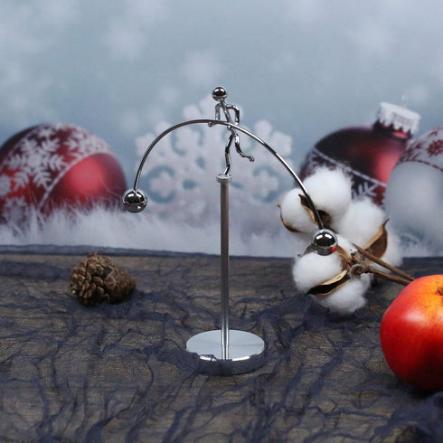 Steel Balance Toy, Kinetic Art Balancing Tumbler Toy for Home Office Decor Desk Toy PH08