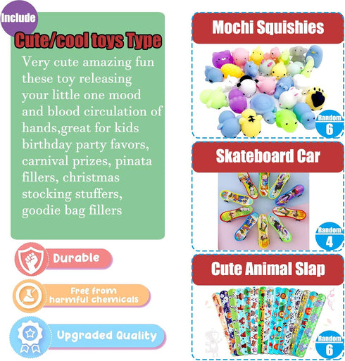 112 PCS Pop Party Favors Toys for Kids, Premium Fidget Toys, Assortment Pinata Stuffers, Goody Bag Fillers