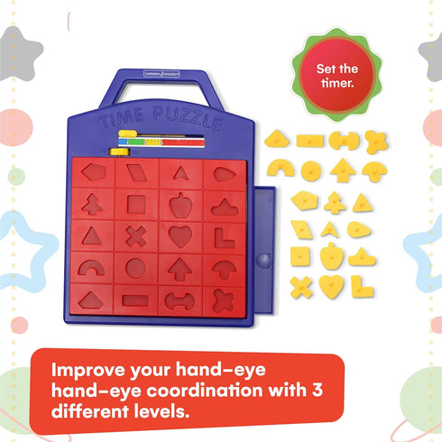 Winning Fingers Shape Toy Puzzle Game – Educational Board Game for Two Players, Concentration Matching Game for Kids 3+