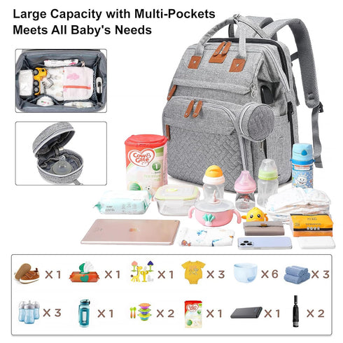 Backpack Baby Diaper Bags with Changing Station Multifunctional Waterproof Diaper Bag Travel Baby Bag with Changing