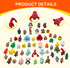 53 3D PCS Animals Figures, Printed Animals Figurines, Articulated, Fidget Toys, Fun Party Favors for Kids, Goodie bag