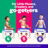 6, 35+ lbsBaby 68Count Happy Hues Go-Getters Disposable Diapers Size Diapers with Shea Butter, Wetness Indicator,Leak