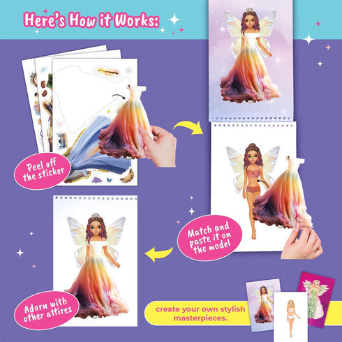 Sticker Dress Up Fairies and Angels | Sticker Activity Book for Kids | Learn to Dress up Fairies and Angels | for Kids
