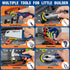 Set Playset 3-5, Set 3 4 5 TooyBing Kids Tool Bench with Electric Drill and Realistic Tools, Construction Workbench Toy