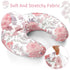 Nursing Pillow Cover, Breastfeeding Pillow Cover Stretchy Removable Feeding Pillowcase for Newborn, Ultra Soft