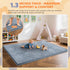 1.3" 47x47 Inch Tummy Omzer Baby Play Mat for Floor - Thick Foam Playpen Mats with Removable & Washable Cover for Time