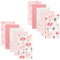 Hudson Baby Unisex Baby Quilted Burp Cloths, Girl Forest, One Size by Hudson Baby