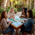 31.5 31.5 Soulchen Blue and Green American Mahjong Mat with Rules for Table, No Creases, Ships Rolled, x Non-Slip Noise