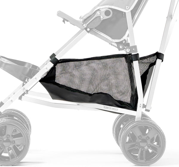 Coche Stroller Shopping Basket Accessories, XL Storage Basket, Black
