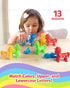 Coogam Unicorn Uppercase & Lowercase Letters Matching Game, 13pcs Double-Sided ABC Letter Toys for Toddlers